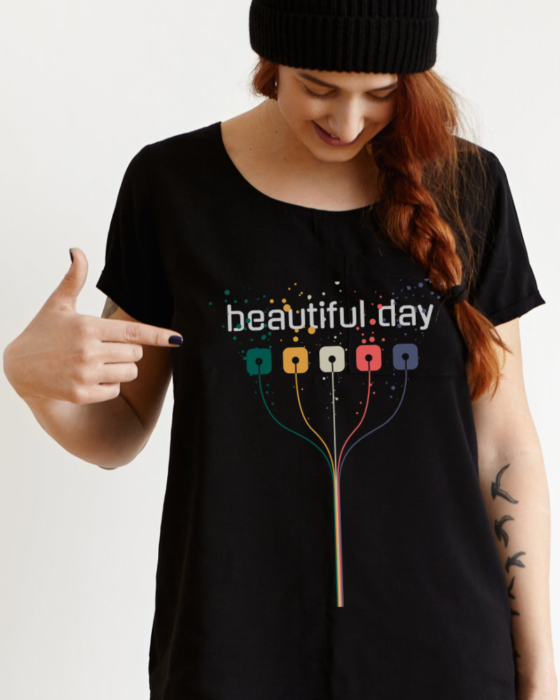 5th Element Beautiful Day Graphic Tee Shirt