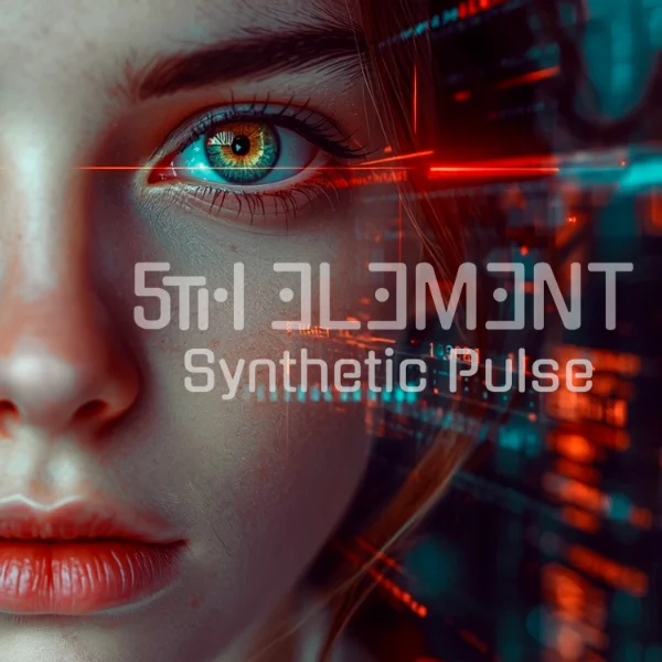 Cover art for 5th Element ‘Synthetic Pulse&rsquo; a dark cinematic electronic single